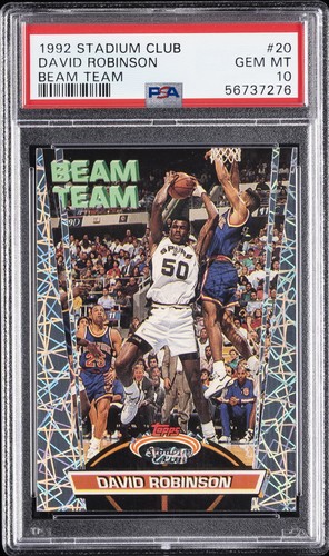 1992 Stadium Club Beam Team David Robinson #20 card