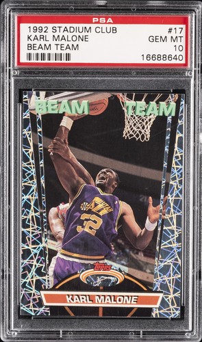 1992 Stadium Club Beam Team Karl Malone #17 card