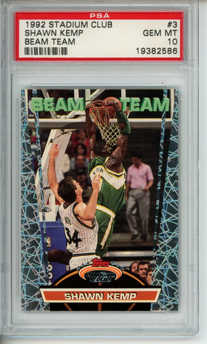 1992 Stadium Club Beam Team Shawn Kemp #3 card