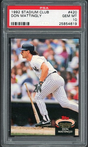 1992 Stadium Club Don Mattingly #420 card