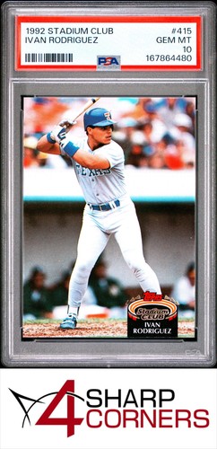 1992 Stadium Club Ivan Rodriguez #415 card