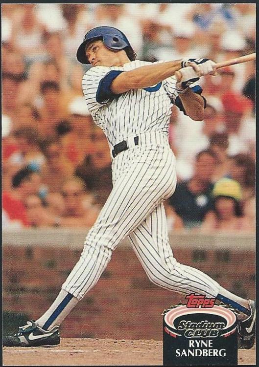 1992 Stadium Club Ryne Sandberg #50 card