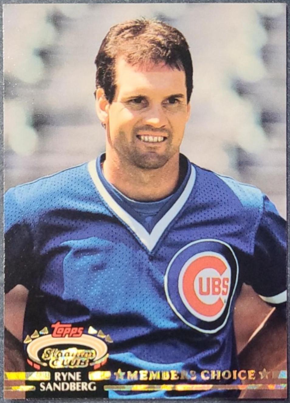 1992 Stadium Club Ryne Sandberg #600 card