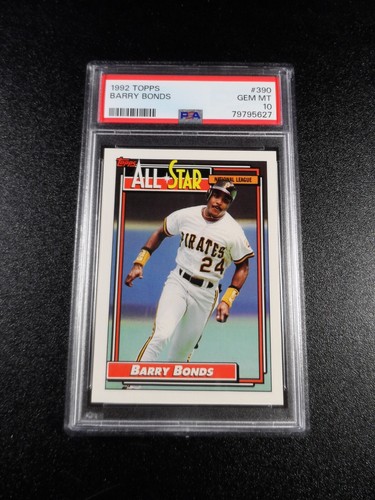 1992 Topps Barry Bonds #390 card