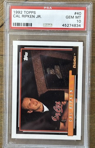 1992 Topps Cal Ripken Jr. #40 card
