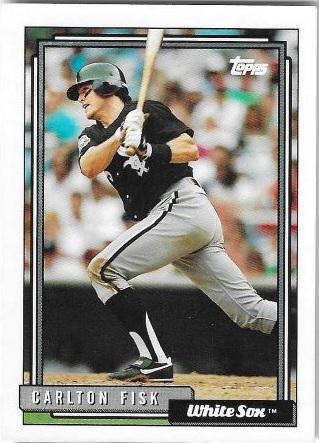 1992 Topps Carlton Fisk #630 card