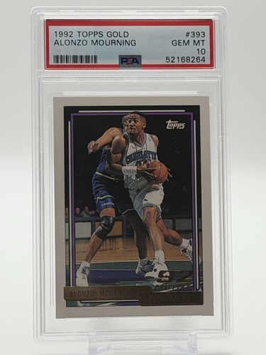 1992 Topps Gold Alonzo Mourning #393 card