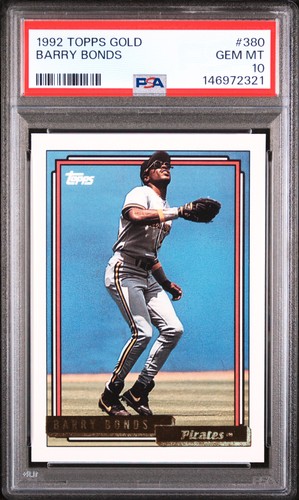 1992 Topps Gold Barry Bonds #380 card
