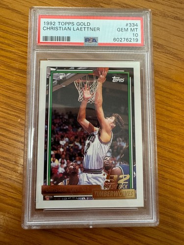 1992 Topps Gold Christian Laettner #334 card