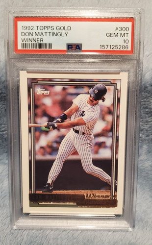 1992 Topps Gold Don Mattingly [Winner] #300 card