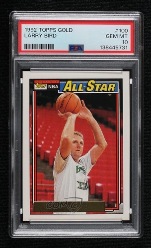1992 Topps Gold Larry Bird #100 card