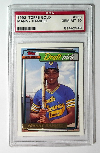 1992 Topps Gold Manny Ramirez #156 card