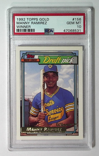 1992 Topps Gold Manny Ramirez [Winner] #156 card