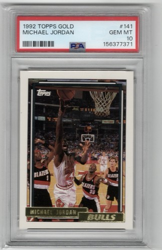 1992 Topps Gold Michael Jordan #141 card