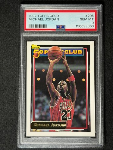 1992 Topps Gold Michael Jordan #205 card
