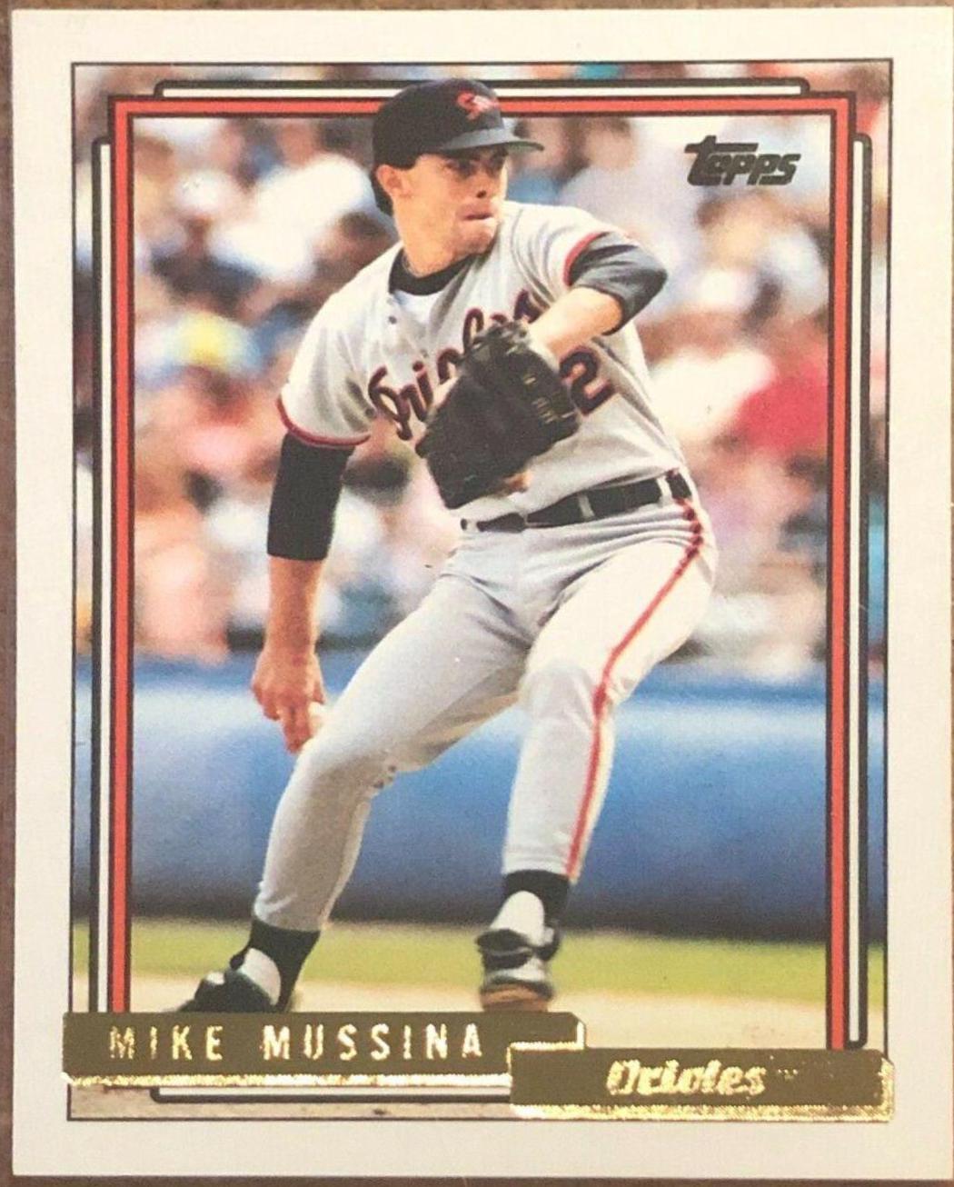 1992 Topps Gold Mike Mussina #242 card