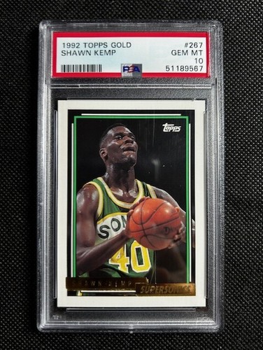1992 Topps Gold Shawn Kemp #267 card