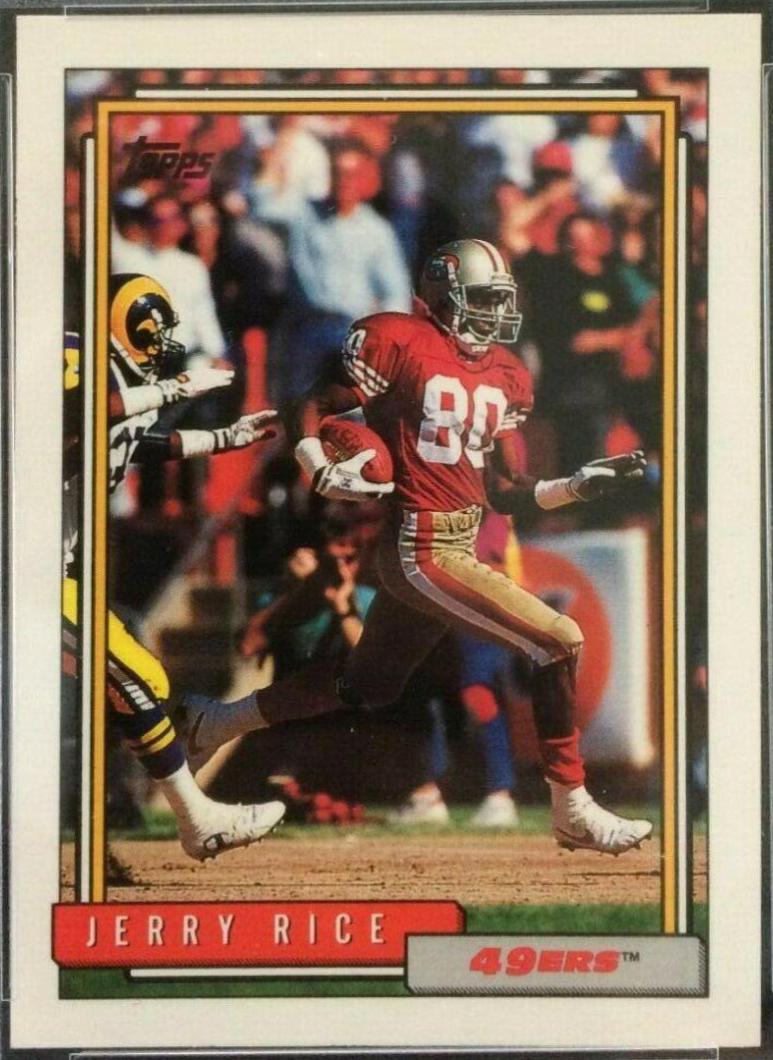 1992 Topps Jerry Rice #665 card