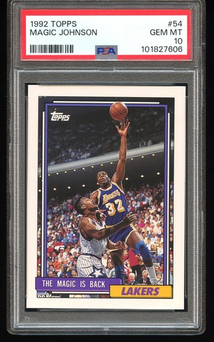1992 Topps Magic Johnson #54 card