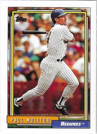 1992 Topps Paul Molitor #600 card