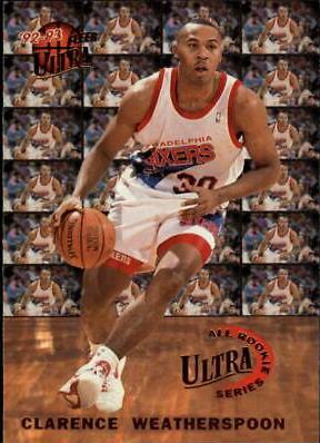 1992 Ultra All-Rookies Clarence Weatherspoon #9 card