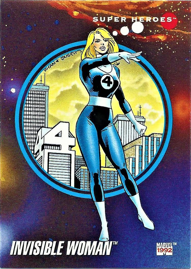 1992 Universe Invisible Woman #34 card