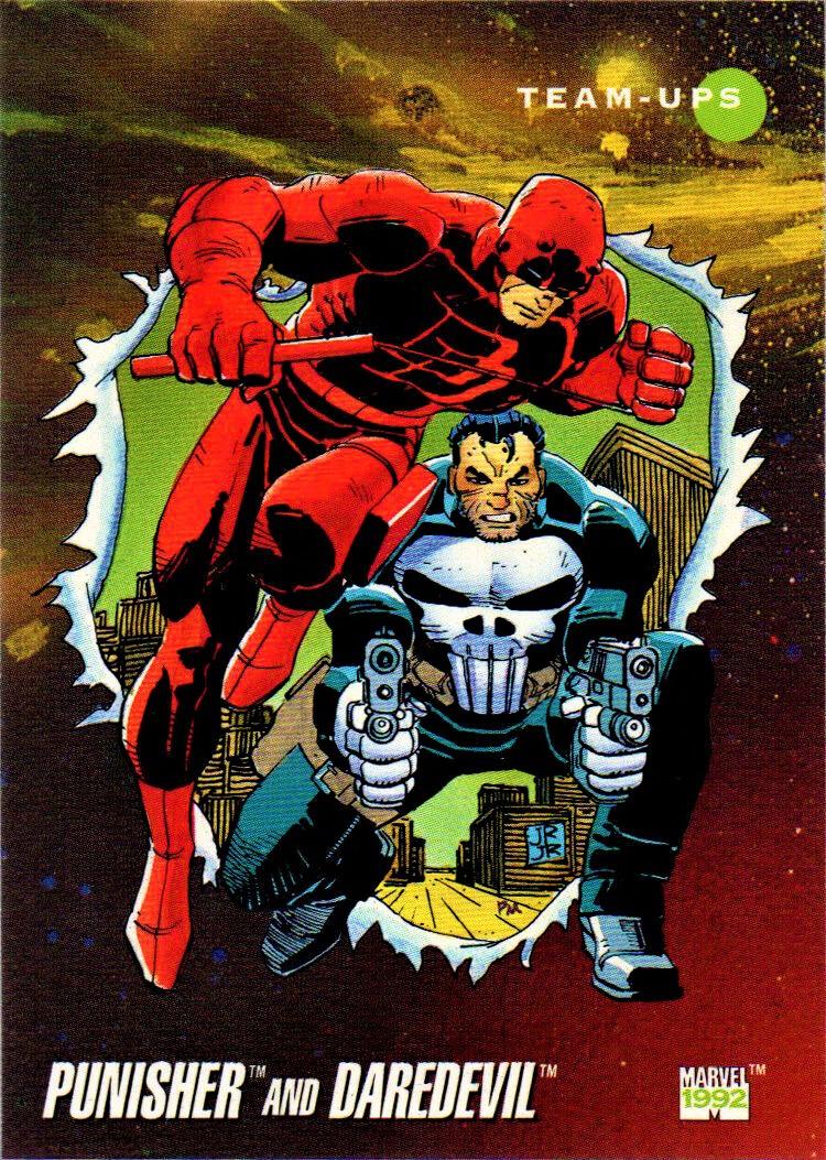 1992 Universe Punisher and Daredevil #92 card