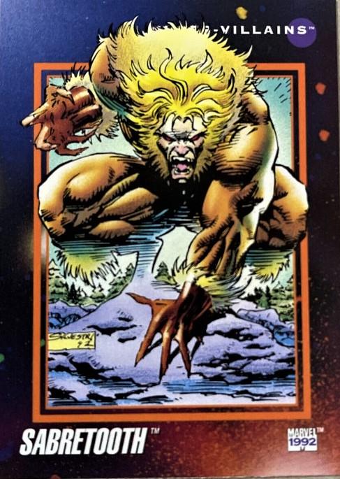 1992 Universe Sabretooth #129 card
