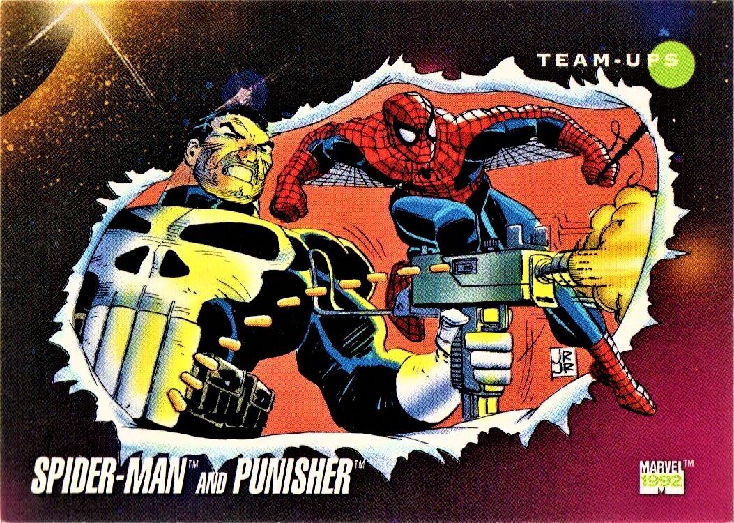 1992 Universe Spider-Man and Punisher #73 card