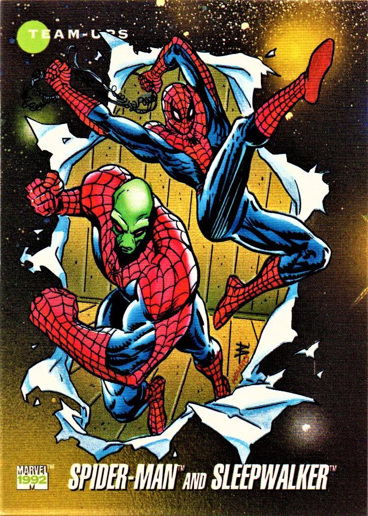 1992 Universe Spider-Man and Sleepwalker #95 card