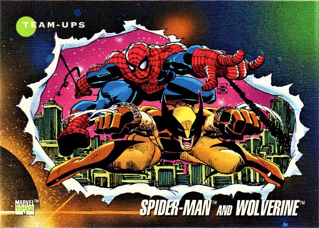 1992 Universe Spider-Man and Wolverine #74 card
