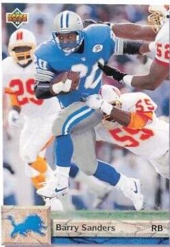 1992 Upper Deck Barry Sanders #155 card