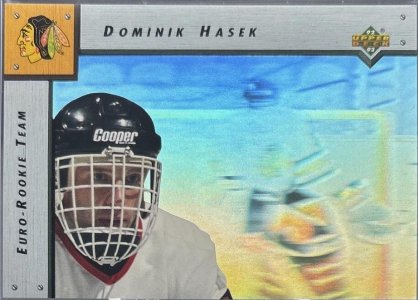 1992 Upper Deck Euro Rookie Team Dominik Hasek #ERT3 card