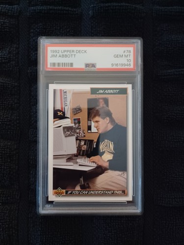 1992 Upper Deck Jim Abbott #78 card