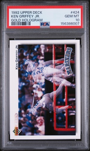 1992 Upper Deck Ken Griffey Jr. [Gold Hologram] #424 card