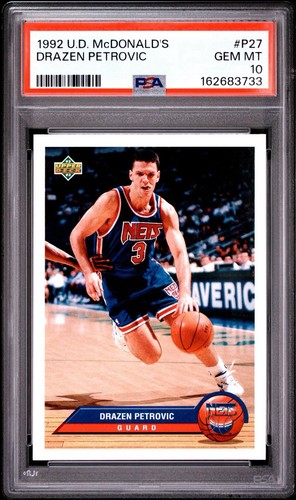 1992 Upper Deck McDonald's Drazen Petrovic #P27 card
