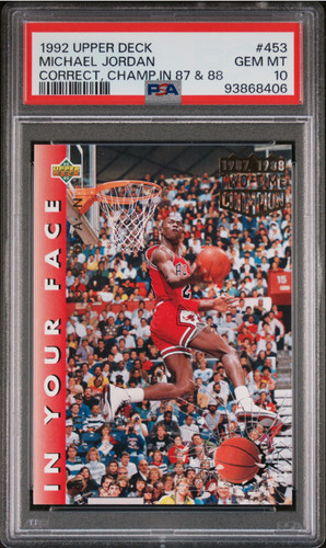 1992 Upper Deck Michael Jordan #453 card