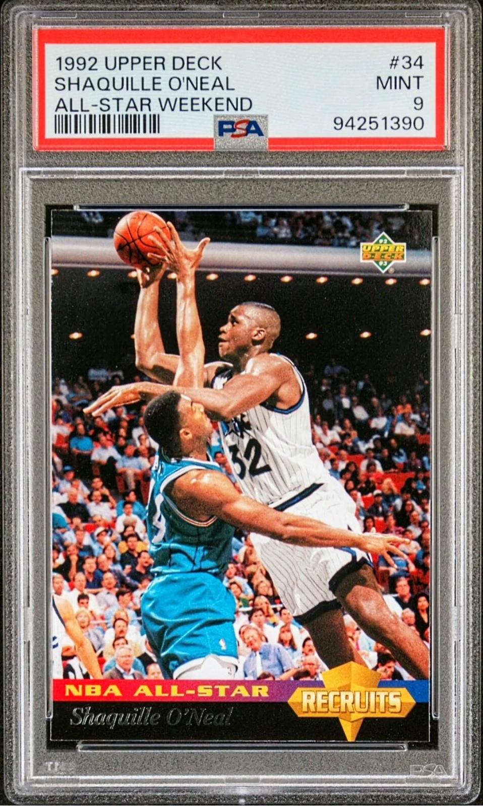 1992 Upper Deck NBA All Stars Shaquille O'Neal #34 card
