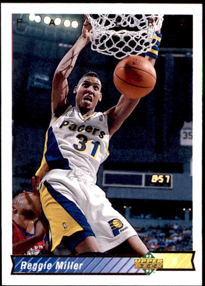 1992 Upper Deck Reggie Miller #123 card