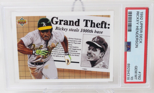 1992 Upper Deck Rickey Henderson #782 card