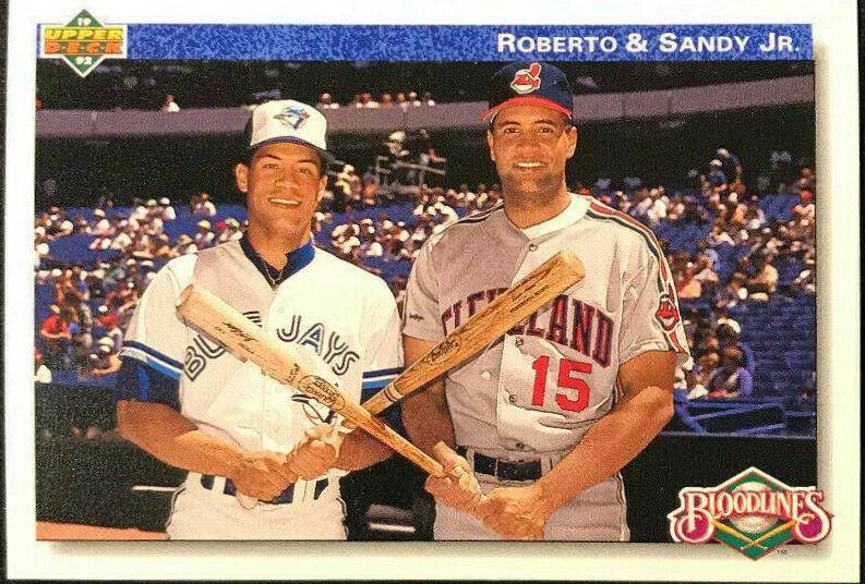 1992 Upper Deck Roberto Alomar / Sandy Alomar Jr. #81 card