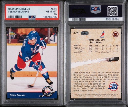 1992 Upper Deck Teemu Selanne #574 card