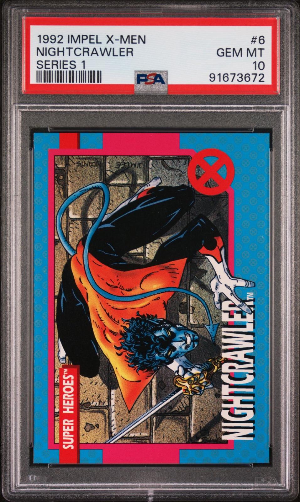 1992 X-Men Series 1 Nightcrawler #6 card