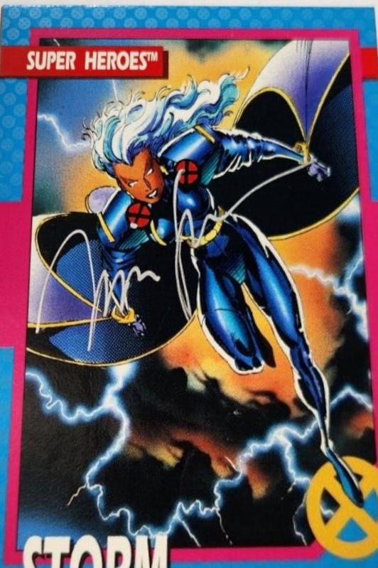 1992 X-Men Series 1 Storm [Autograph] #14 card