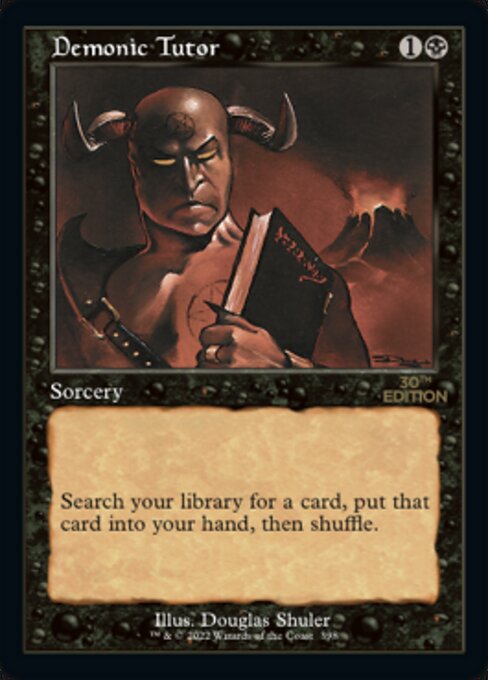 1993 Alpha Demonic Tutor card