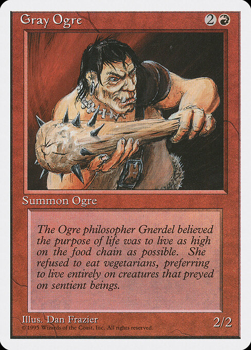 1993 Alpha Gray Ogre card