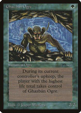 1993 Arabian Nights Ghazban Ogre card