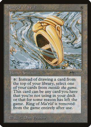 1993 Arabian Nights Ring of Ma'ruf card