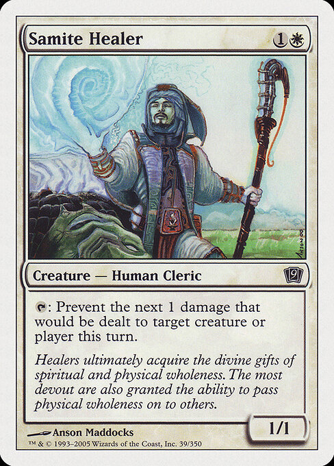 1993 Beta Samite Healer card
