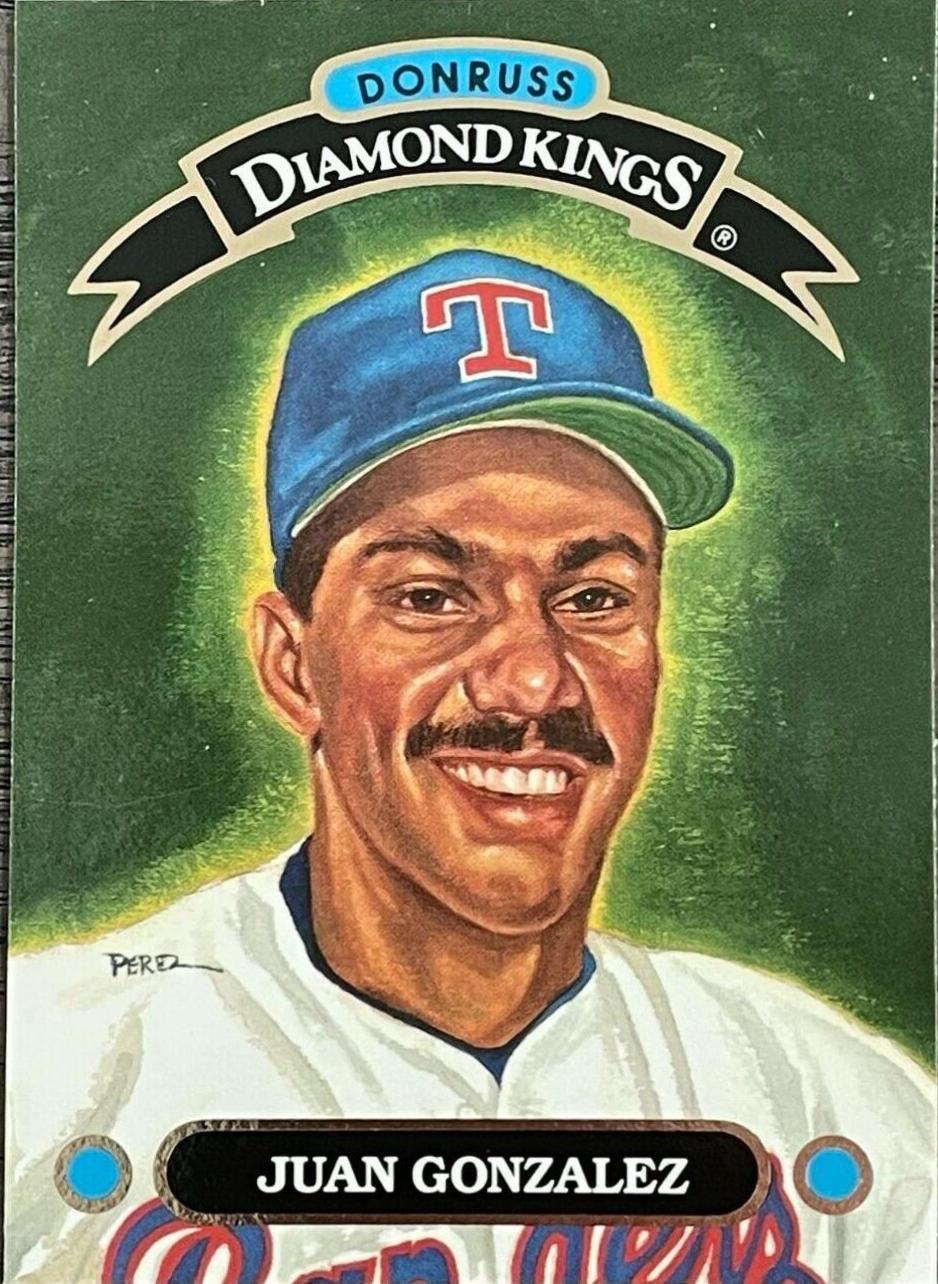 1993 Donruss Diamond Kings Juan Gonzalez #DK-7 card